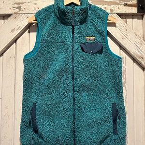 L.L.Bean Hi-Pile Fleece Vest (Women's Medium, Teal)